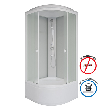 Душевая кабина Niagara Promo P100/40/MT 100х100 четверть круга с крышей ориентация универсальная